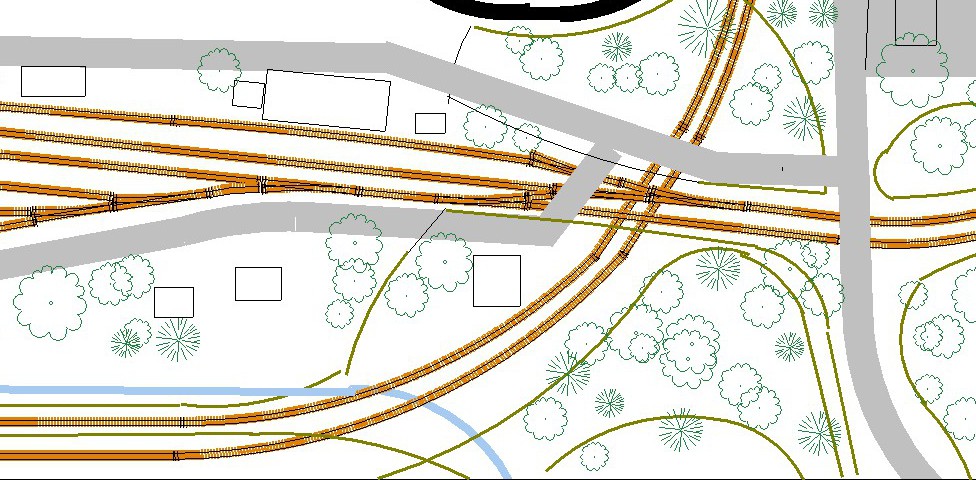 Westridge crossover track plan